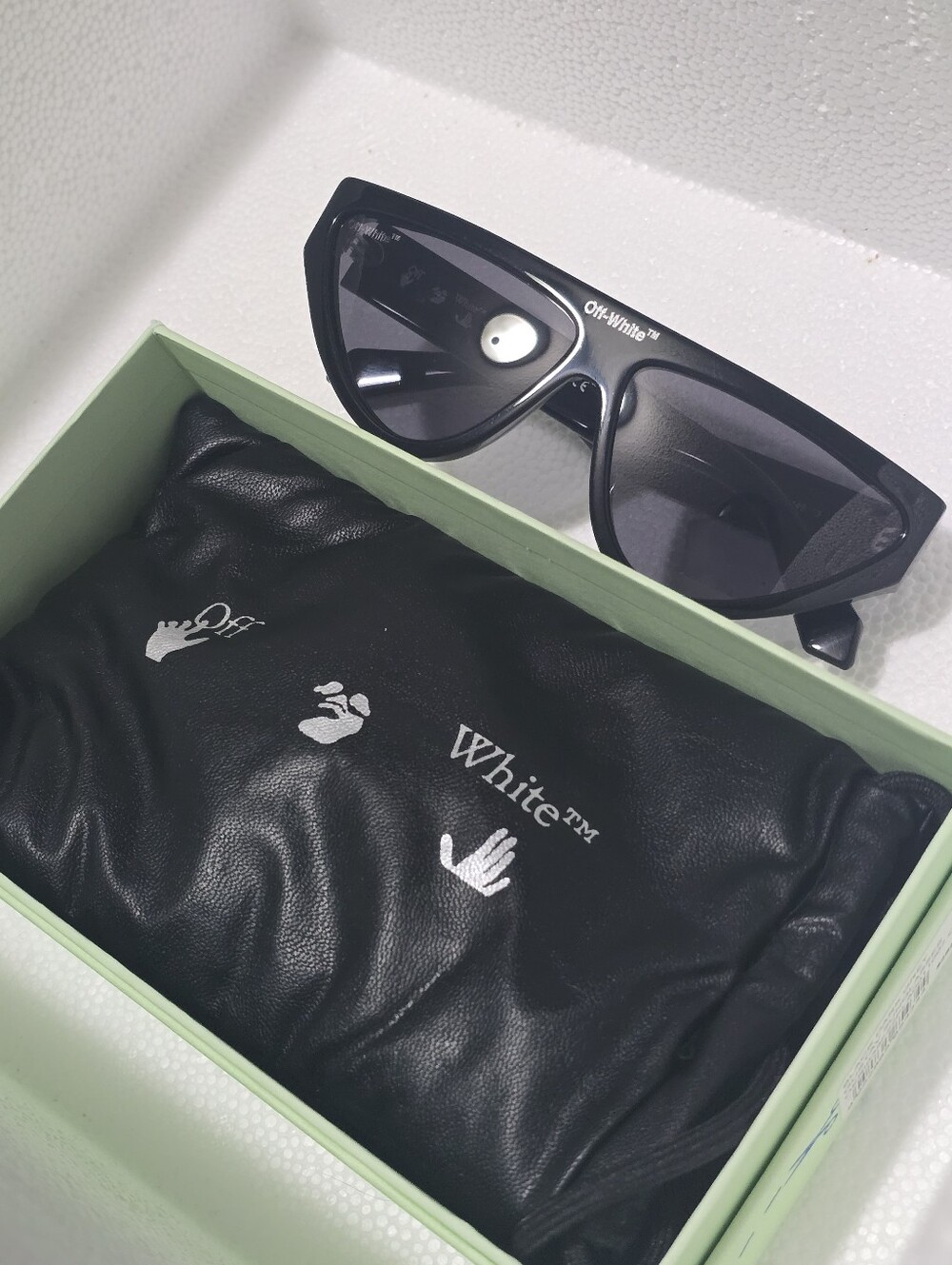 Preloved Off-White Black Dark Grey Gustav Sunglasses Unisex